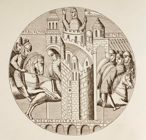 The taking of Nicaea, Turkey, by the crusaders in 1097, c.1880 by European School